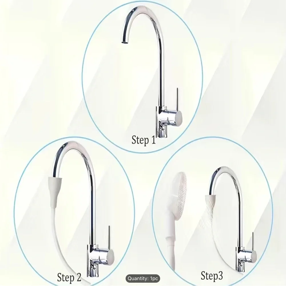 Multi-functional Dog/kid Shower Attachment Head,Rubber Bath Sprayer With Hose